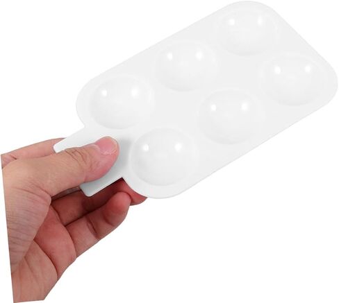 10Pcs Rectangular Plastic Paint Palette Watercolor Mixing Tray for Lightweight and Portable Crafting Tool for DIY Art Painting and Creative Projects in Saudi Arabia