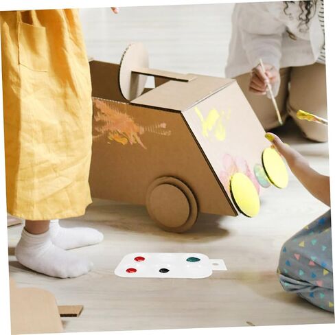 10Pcs Rectangular Plastic Paint Palette Watercolor Mixing Tray for Lightweight and Portable Crafting Tool for DIY Art Painting and Creative Projects in Saudi Arabia