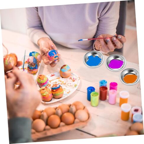 18Pcs Paint Mixing Palette Compact Round Color Mixing Trays for Watercolor Oil and Gouache for Artists Manicure and DIY Craft Projects in Saudi Arabia