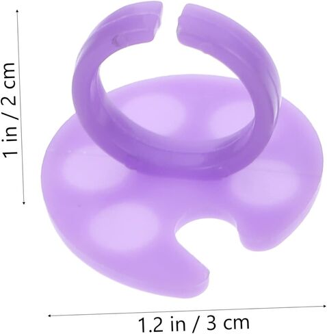 10pcs Multifunctional Uv Gel Polish Foundation Mixing Tray Nail Art Tools for Party Home Salon Random Color in Saudi Arabia