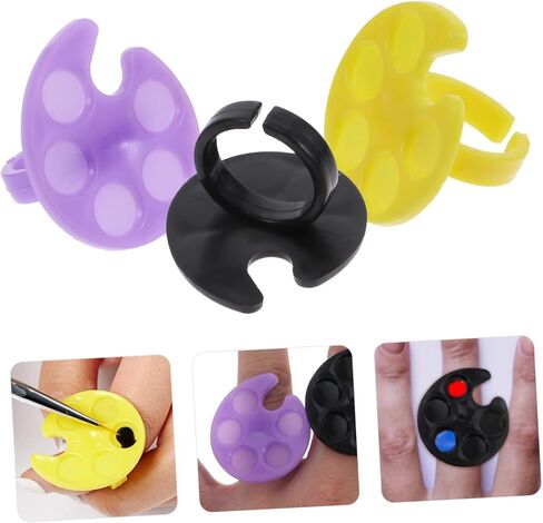 10pcs Multifunctional Uv Gel Polish Foundation Mixing Tray Nail Art Tools for Party Home Salon Random Color in Saudi Arabia