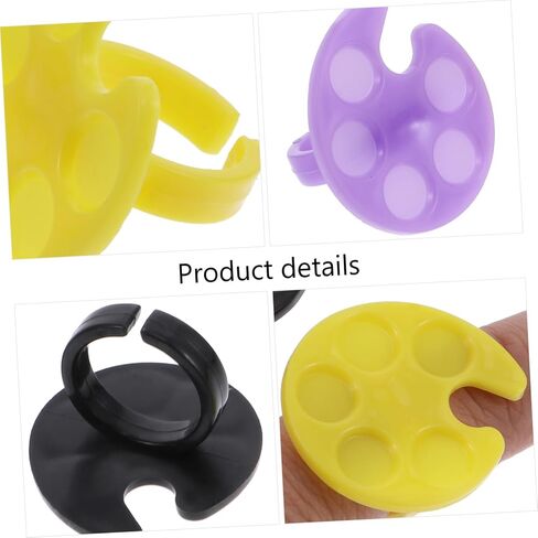 10pcs Multifunctional Uv Gel Polish Foundation Mixing Tray Nail Art Tools for Party Home Salon Random Color in Saudi Arabia