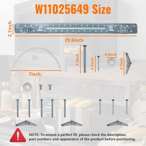 استبدال لوحة تركيب الميكروويف W11025649 لدوامة المطبخ المعونة Amana Maytag دعامة تثبيت الميكروويف تحل محل 4545957 AP6245752 PS12074431 W10440498 in Saudi Arabia