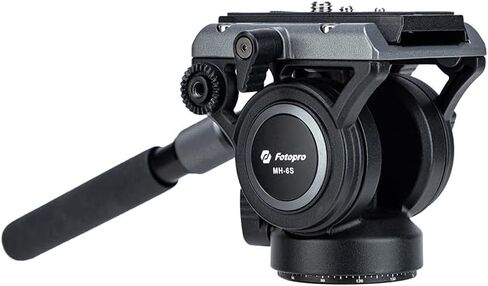 رأس سائل فيديو Fotopro، رأس حامل ثلاثي القوائم قابل للإمالة مع لوحة QR للتصوير الأفقي الرأسي، أقصى تحميل 11 رطل 5 كجم لكاميرات الفيديو DSLR in Kuwait