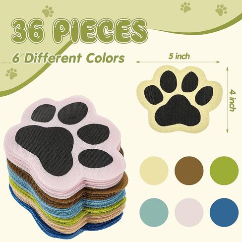 Outus 36 PCS PAW Carpet Marker SPOTS 5 '' 'PAW Carpet Dots Line Up Ap Port for Classroom ، Marker for steach for supplies classroom brug school decoration (Rainbow Color) in Saudi Arabia
