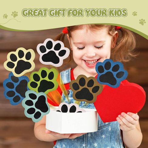Outus 36 PCS PAW Carpet Marker SPOTS 5 '' 'PAW Carpet Dots Line Up Ap Port for Classroom ، Marker for steach for supplies classroom brug school decoration (Rainbow Color) in Saudi Arabia