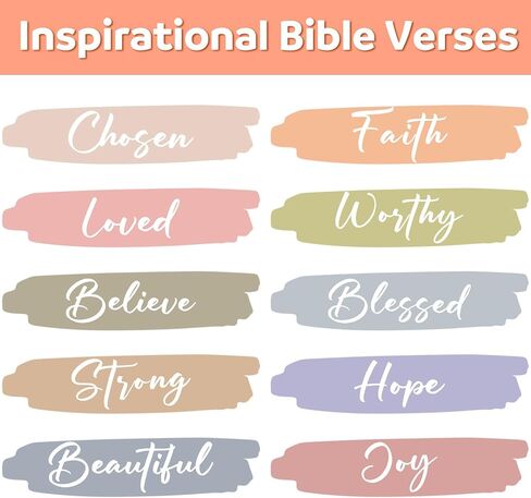 Honoson 20 PCS الإشارات الإشارات المسيحية الأكريليك للنساء Clear Pastel Bible Bible Lundmarks with Chiffon Ribbon Ribbon Relize Religion Journal Accountor to Lovers Curch Events Back to School Gift in Kuwait