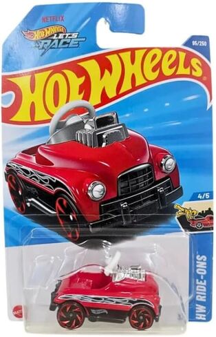 Hot Wheels Pedal Driver [Red] ، HW Ride-ons 4/5 ، 95/250 ، 1:64 Scale Diecast Car in Saudi Arabia