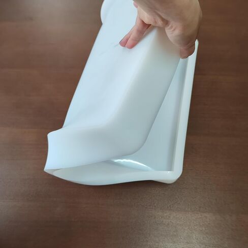 قالب سيليكون كبير 18x12x2 بوصة (46x30 × 5 سم)-قالب إيبوكسي بلاتيني عميق لجداول الأنهار ولوحات الشركتيري وفن الراتنج-غير مصقم غير مصقم ، آمن ، غسالة أطباق ، غسالة طعام. in Saudi Arabia