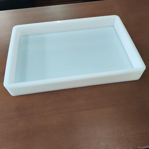 قالب سيليكون كبير 18x12x2 بوصة (46x30 × 5 سم)-قالب إيبوكسي بلاتيني عميق لجداول الأنهار ولوحات الشركتيري وفن الراتنج-غير مصقم غير مصقم ، آمن ، غسالة أطباق ، غسالة طعام. in Saudi Arabia