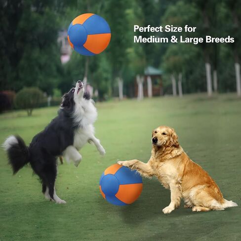 Herding Ball for Dogs, 18'' Durable Waterproof Jolly Ball for Dogs, Dog Training Toy for Medium & Large Breeds, Large Dog Toys for Collie, Australian Shepherd, and All Herding Breeds in Saudi Arabia