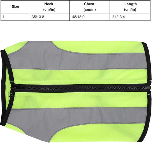 Zerodis Dog Safety Step عاكس ، كلب أليف الكلب العالي الرؤية السلامة الأزياء المشي المتوهج سترة خفيفة الوزن ليلة السلامة السلامة سسترة عاكس سترة للكلاب (L-fluorescent أخضر) in Saudi Arabia