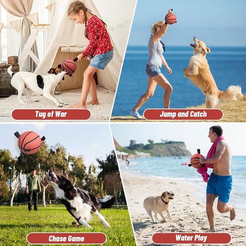 ألعاب عيد ميلاد الكلب الكلب ، ألعاب الكلاب الصاخبة ، كرة كرة القدم للكلاب مع الأشرطة ، هدايا الجرو ، كرات الرعي مع الجرس داخل ، لعبة ماء ، كرة متينة للكلاب الكبيرة المتوسطة (8 بوصات) in Kuwait
