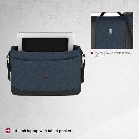 Victorinox Architecture Urban2 Messenger - Melange Blue/Black in Saudi Arabia