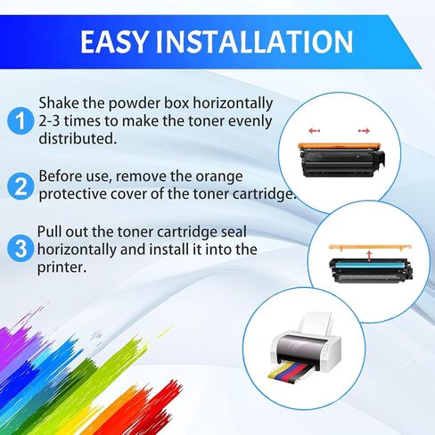 W9270MC Toner Cartridge Compatible for HP W9270MC W9271MC W9273MC W9272MC Toner Cartridges for HP Laserjet Enterprise X677 X67755dn X67755z X67755s X67765z Printers Magenta in Saudi Arabia