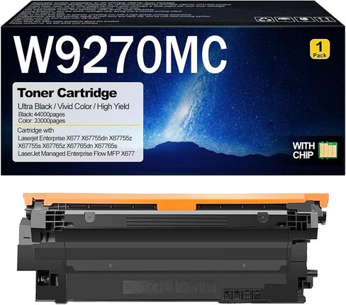 W9270MC Toner Cartridge Compatible for HP W9270MC W9271MC W9273MC W9272MC Toner Cartridges for HP Laserjet Enterprise X677 X67755dn X67755z X67755s X67765z Printers Magenta in Saudi Arabia