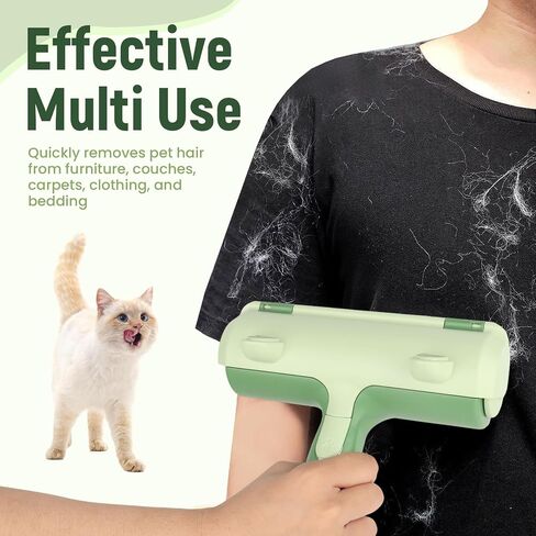 Roller Pet Hair Remover - Cat and Dog Hair Remover for Furniture, Couch, Carpet, Clothing and Bedding - Portable, Multi-Surface Fur Removal Tool，pet Hair Removal Glove，pet Hair Remover for Laundry. in Saudi Arabia