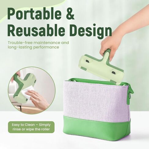 Roller Pet Hair Remover - Cat and Dog Hair Remover for Furniture, Couch, Carpet, Clothing and Bedding - Portable, Multi-Surface Fur Removal Tool，pet Hair Removal Glove，pet Hair Remover for Laundry. in Saudi Arabia
