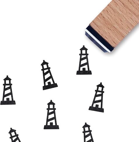 Lighthouse Rubber Stamp, 3/5 Inch Small Mini Stamp for Scrapbooking Card Making Planner in Saudi Arabia