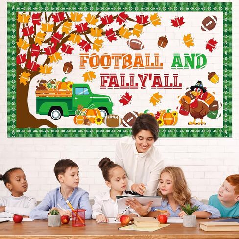 خريف كرة القدم ، مجموعة ألواح ، زخارف الفصول الدراسية الرياضية ، الخريف ، وقابل ، وقاطع اليقطين ، وورق كرة القدم ، in Kuwait