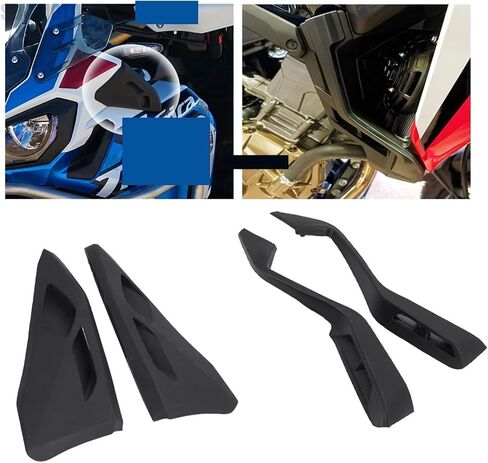 Compatible with CRF1000L Adventure Sports Motorcycle Upper and Lower Spoiler 2018 2019 2020(Lower) in Kuwait