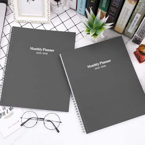 2025-2028 Monthly Planner/Calendar - JUL 2025 - JUN 2028, 3 Year Monthly Planner 2025-2028, 9'' x 11'', 36 Monthly Tabs, 2-Side Pocket, Grey in Saudi Arabia