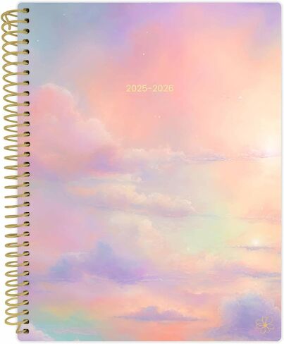 Daisy by bloom daily planners 2025-2026 Academic Year Student Planner (July 2025 - July 2026) - Elementary Through Middle School Calendar Agenda Book - 7" x 9" - Cotton Candy Clouds in Saudi Arabia
