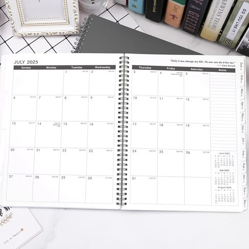 2025-2028 Monthly Planner/Calendar - JUL 2025 - JUN 2028, 3 Year Monthly Planner 2025-2028, 9'' x 11'', 36 Monthly Tabs, 2-Side Pocket, Grey in Saudi Arabia