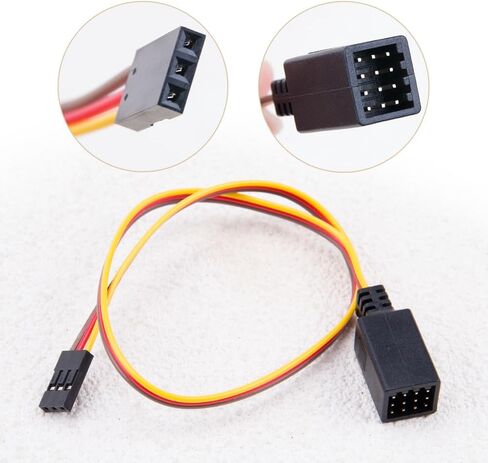 Zorza 2PCS Servo Splitter Cable 1-to-4 Y Harness يؤدي إلى سلك الخائن لطائرات RC Cars Airplanes لمستقبل Servo ESC و Cannel in Kuwait