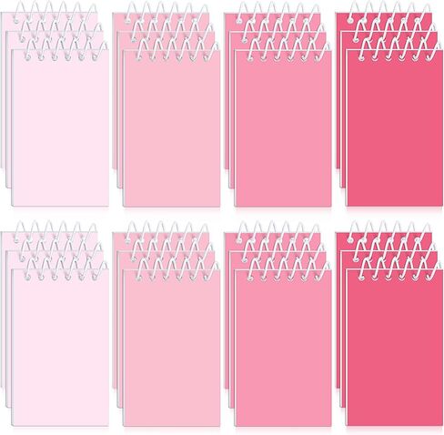 Epakh 24 Pcs Back to School Gift for Student Bulk Small Pocket Spiral Notebook Memo Pads Mini Blank Pocket Notebooks 20 Sheets Per Notebook for School Classroom Home Office Nurses(Pink) in Saudi Arabia
