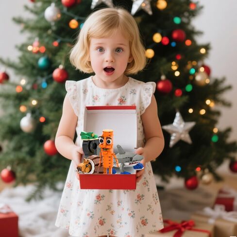 5 في 1 ألعاب البكر | 720 قطعة لبنات البكر الإيطالية | Tralalero Tralala & Tung Tung Sahur Meme Meme Kit | أعمار 6+ مجموعة البناء STEM ، ديكور المكتب هدية (صندوق هدايا) in Kuwait