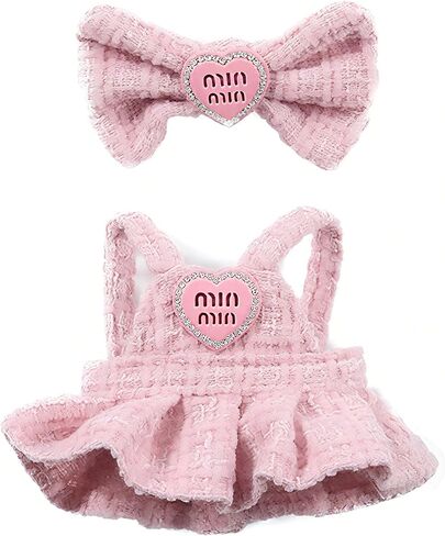 Doll Clothes for 17cm Dolls, Luxury Premium Stylish Adorable Pink Dolls Clothes Accessories （No Doll Included） in Saudi Arabia