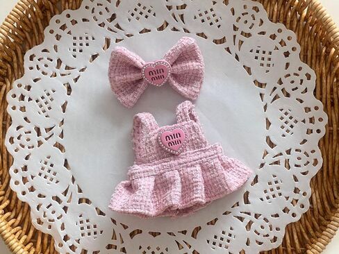 Doll Clothes for 17cm Dolls, Luxury Premium Stylish Adorable Pink Dolls Clothes Accessories （No Doll Included） in Saudi Arabia