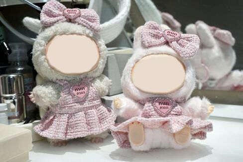 Doll Clothes for 17cm Dolls, Luxury Premium Stylish Adorable Pink Dolls Clothes Accessories （No Doll Included） in Saudi Arabia