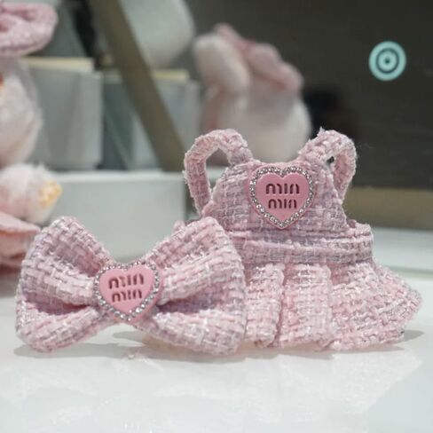 Doll Clothes for 17cm Dolls, Luxury Premium Stylish Adorable Pink Dolls Clothes Accessories （No Doll Included） in Saudi Arabia