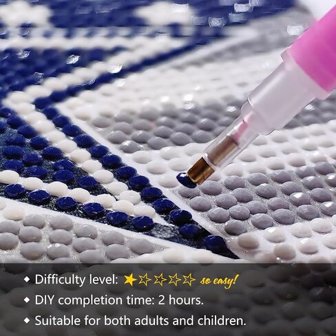 DIY 5D Diamond Painting Kits, Handmade Diamond Painting Kit, Exquisite Decorative Artwork, Perfect for Home and Office Art Creation in Kuwait