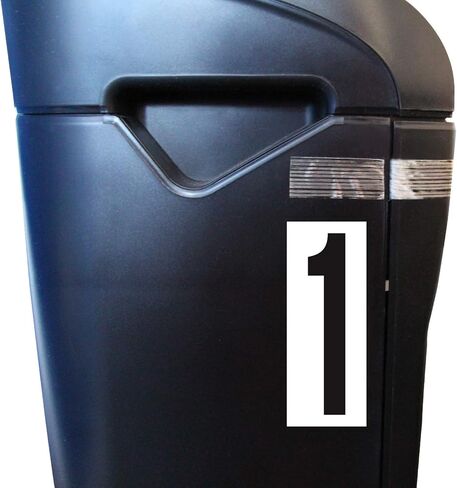 SmartSign "Numbers 0-9" Mylar Adhesive Number Labels Kit | 10 Cards/Kit, 0.875" x 2.25", Made in USA in Saudi Arabia