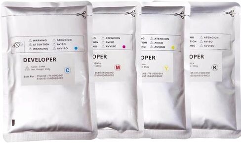 1pcs 600g Universal Developer Powder Compatible with Pro C651 C751 900 MPC6502 8002 5100 5110 CMYK Developer Powder(BK-1PCS) in Saudi Arabia