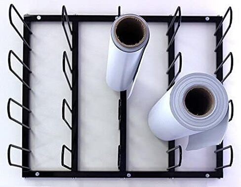 Vinyl Roll Wall Mount Storage Rack -20 Rolls in Saudi Arabia