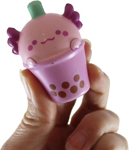 24 Mini 2" Food Axolotl Slow Rise Squishy Toys - Memory Foam Party Favors, Fidgets, Prizes, OT (Bulk - 24 Axolotls (2 Dozen)) in Saudi Arabia