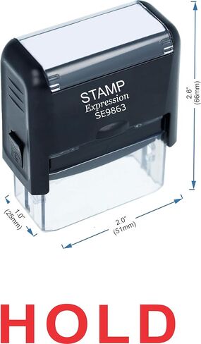 StampExpression - Hold Office Self Inking Rubber Stamp - Red Ink (A-5309) in Saudi Arabia