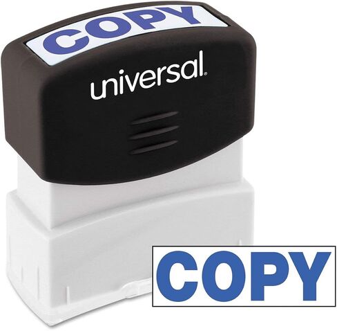 Universal UNV10047 Copy Pre-Inked One Color Message Stamp - Blue in Saudi Arabia