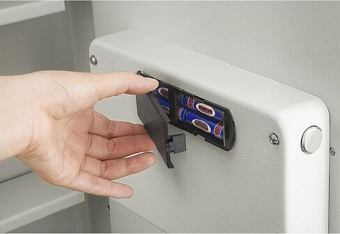 في الجدار آمن - المنزل أو الأعمال الآمنة مع لوحة المفاتيح ومفاتيح التجاوز اليدوي - يحمي النقد والمجوهرات وجوازات السفر والمزيد من الخزانات الباراجون (كريم) in Kuwait