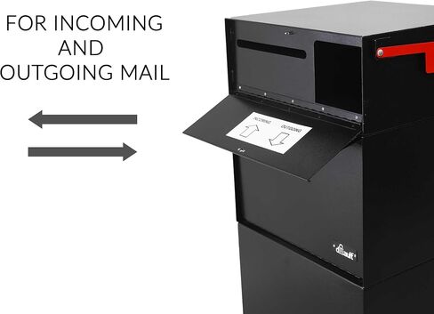 DVALT® Full Service Vault DVCS0015 Secure Curbside Mailbox/Package Drop مع Locking Letterbox (أسود) in Saudi Arabia