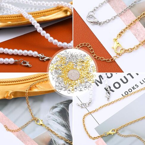 700pcs clasps جراد البحر لصنع المجوهرات ، مجموعة حلقات القفزة المفتوحة ، مشابك سوار معدني ، قلادة الإغلاق لموازم مجوهرات سلسلة مفاتيح السلسلة الرئيسية in Saudi Arabia