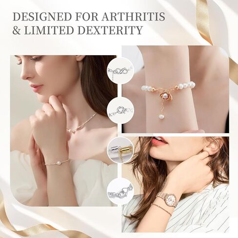 2 Pcs Bracelet Helper Tool with Non-Slip Tips, Easy to Put on Yourself Jewelry Clasp Helper for Necklace & Bracelet, Fastener Assistant for Arthritis & Elderly in Saudi Arabia