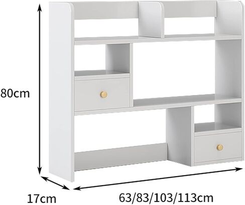 Book Stand Desktop Organizers for Office Desk, Desktop Organizer and Storage, for Dorm, Home Decor, Makeup Shelf, Grey Bookshelf(L103*D17*H80cm) in Saudi Arabia