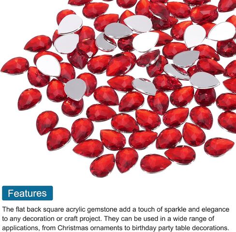 Meccanixity 200pcs مسطحة الظهر للأحجار الكريلية للأحجار الكريمة 10x14mm ملمات الاصطناعية للحرف اليدوية DIY حزب الزفاف حزب الوجه الطلاء المجوهرات صنع الأزرق الداكن in Saudi Arabia