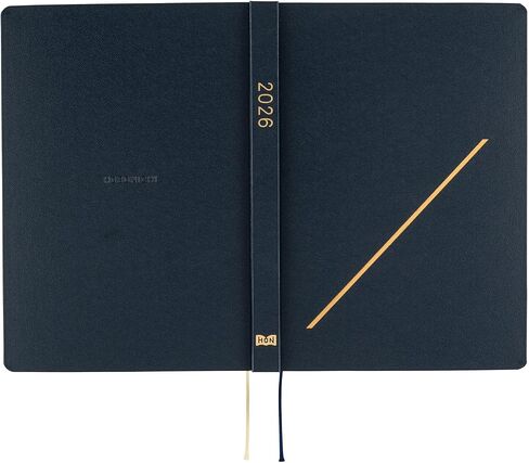 Hobonichi Techo Hon A5 2026 - Slash (Navy) (English ، Januar Start Planner) in Saudi Arabia