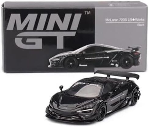 Diecast Model Car متوافق مع Mini GT 1:64 McLaren 720s LB-Works Black Limited Edition Mgt00777 in Kuwait